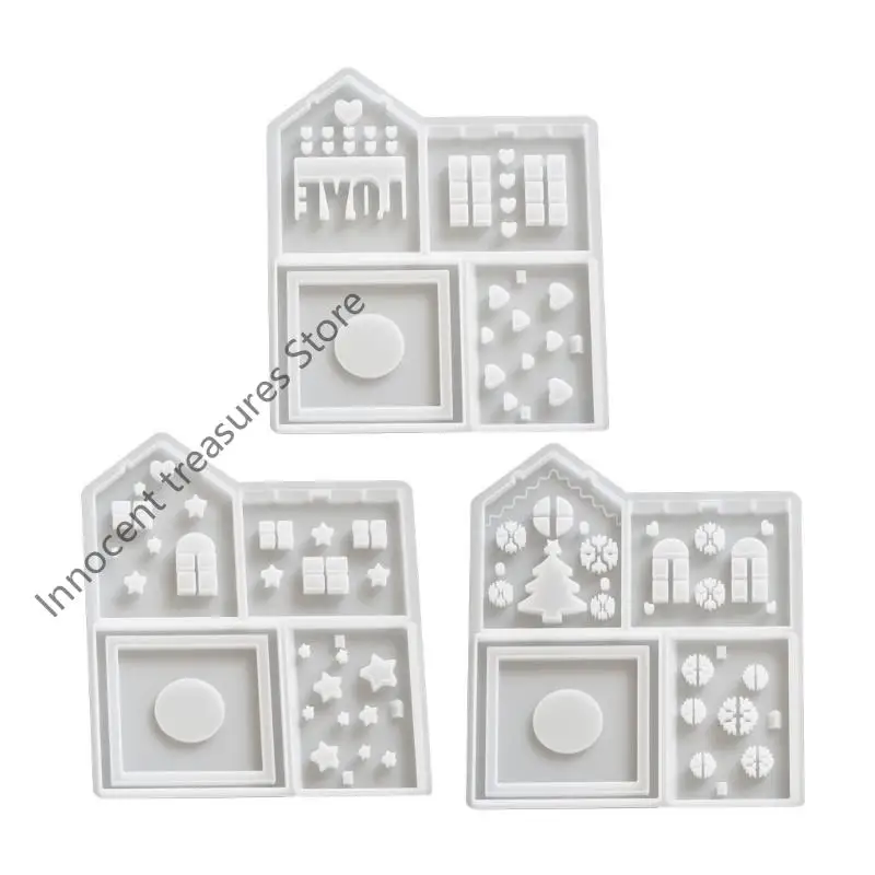 

3XUA Resin Crafting Molds Ornament Molds Silicone Decorative Moulds for Crafting