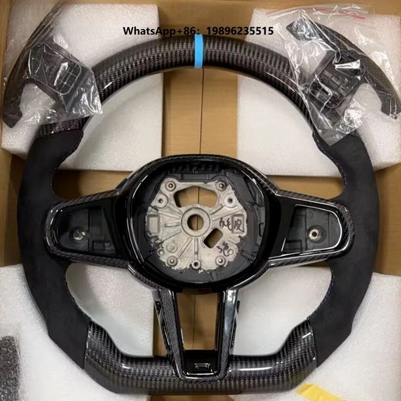Carbon Fiber Steering Wheel For  1 2 3 4 5 6 7 8 Series i3 i4 X3 X4 X5 X6 X7 XM M2 M3 M4 M5 M8 M240i G20 G80 G82 G42 G29 F90