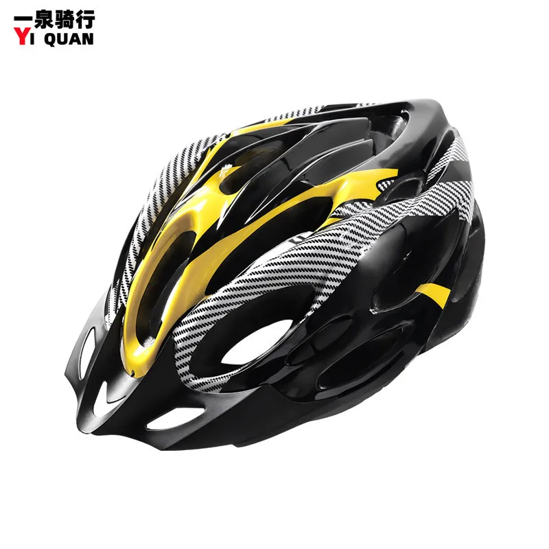 

Cycling Gear Accessories Carbon Fiber Pattern Bike Safety Helmet Mountain Bike Split Bicycle Helmet