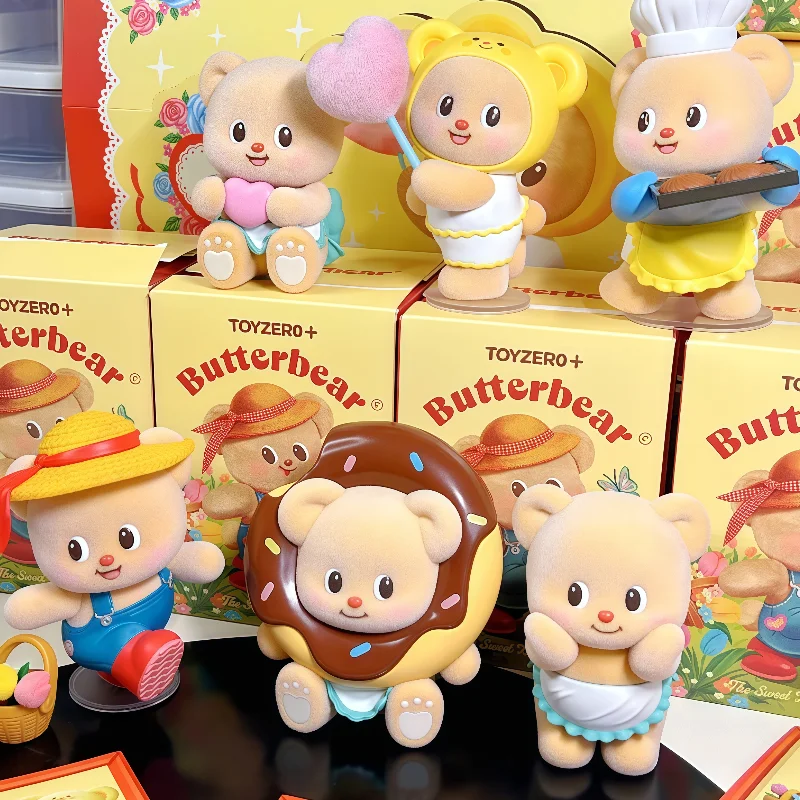 

Butterbear Sweet Life Series слепая коробка куклы игрушки фигурка бабочка флокированные фигурки настольные подарки для детей девочек