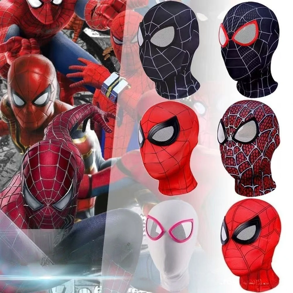 2025 Iron Spider Mask Movie Superhero Role Play Headdress Props Peter Parker Mask Dress Up Halloween Cosplay Adult Kids Gift