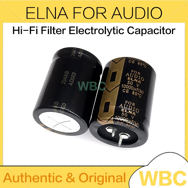 2 stks/partij ELNA VOOR AUDIO Serie 35V 50V 63V 80V 100V 6800UF 4700UF 8200UF 10000UF Hi-Fi Filter Elektrolytische Condensator Originele