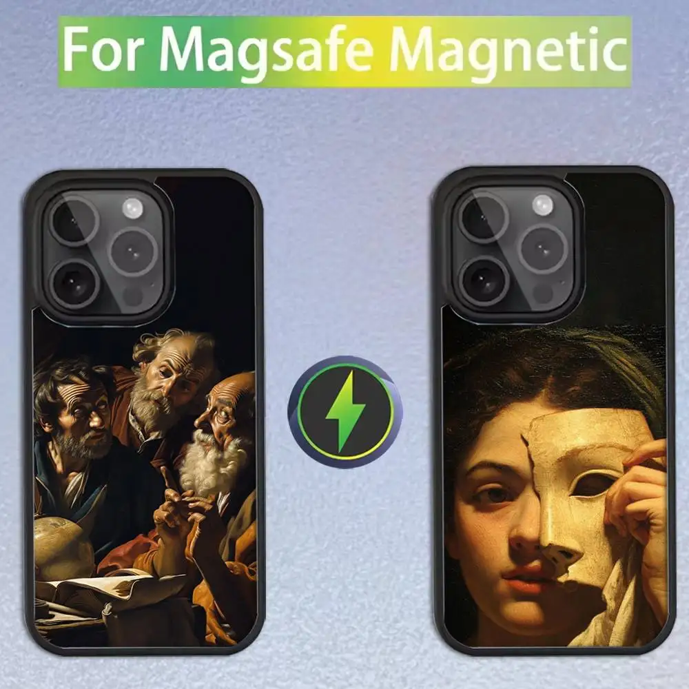 

Classic Caravaggio Paintings For iPhone 17,16,15,14,13,12,11,Pro,Max,Plus,Mini,SE4,E Magnetic For Magsafe Wireless Phone Case