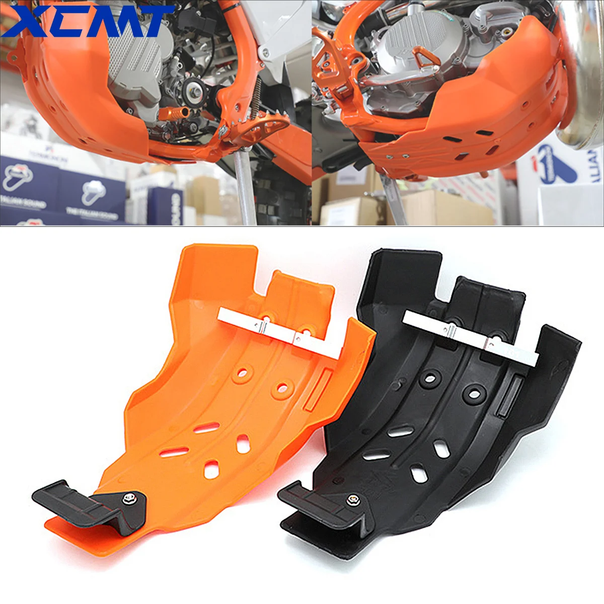 Motorcycle Accessories Engine Base Chassis Cover Protect Guard For KTM EXC 250 350 2017 2018 2019 2020 2021 Enduro Dirt Pit Bike