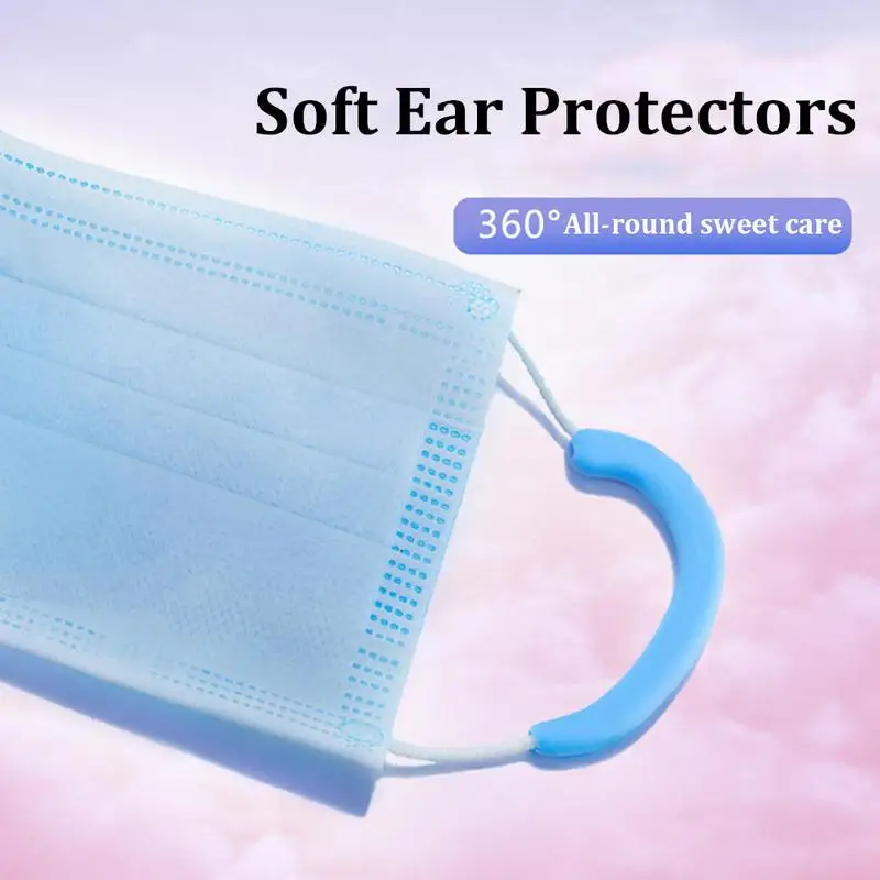 10 pz Silicone Earloop Cover morbido e confortevole gancio di protezione dell'orecchio auricolare Gel morbido Earloop copertura maschera accessori