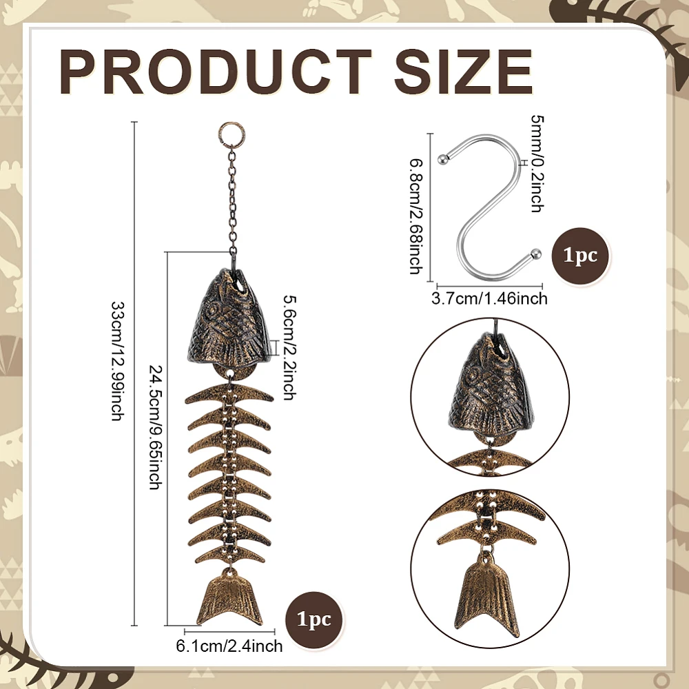 Fish Skeleton Wind Chime 13