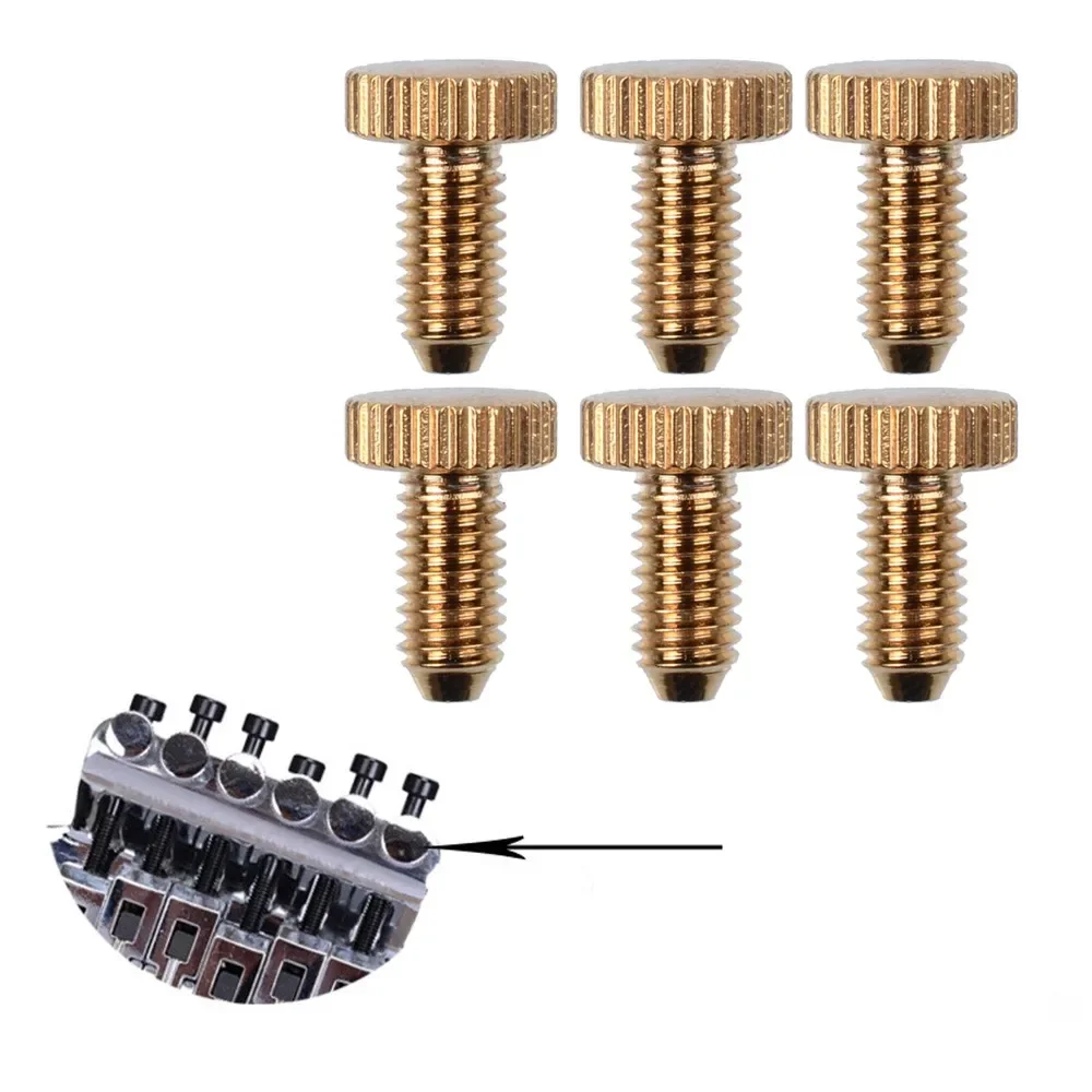 6PCS Fine Tuning Tremolo Screws - Double System Thread for Floyd Rose Guitar Bass Bridge Parts