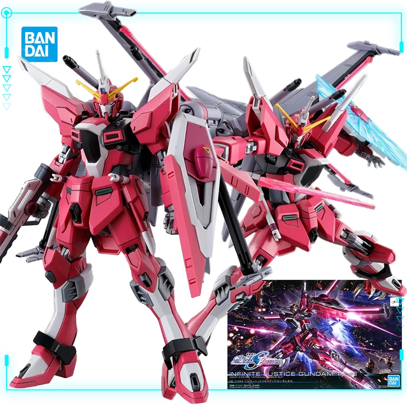 Bandai Original Genuine HG 1/144 Mobile Suit Gundam Seed Freedom ZGMF-X191M2 Infinite Justice Gundam Type II Model Action Figure