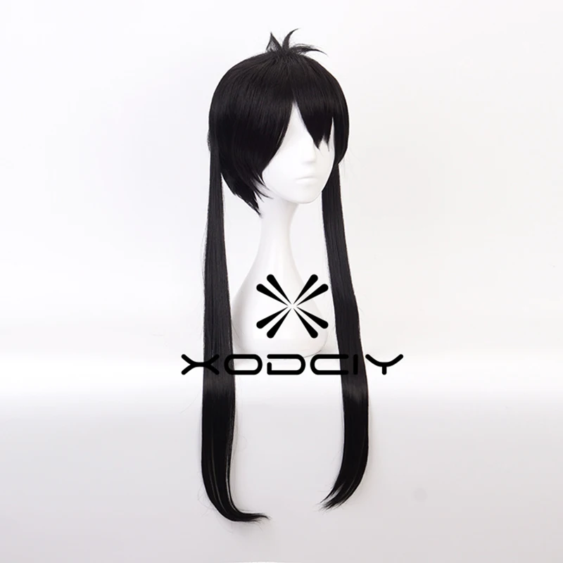 أنيمي قوة النار تاماكي كوتاتسو شعر مستعار تأثيري أسود التوأم ذيل حصان شركة قوة النار الخاصة 8 حفلة الهالوين للنساء للفتيات