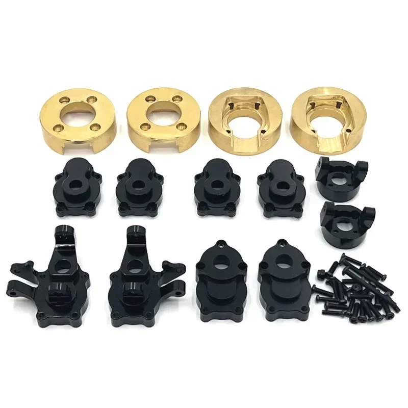 Metallportal-Achsgetriebegehäuse Messing Gewicht Hinweis: Farbverweichung könnte aufgrund von YK4083 CR1.8 Yucatan 1/8 RC Car Upgrade-Teilen vorhanden sein