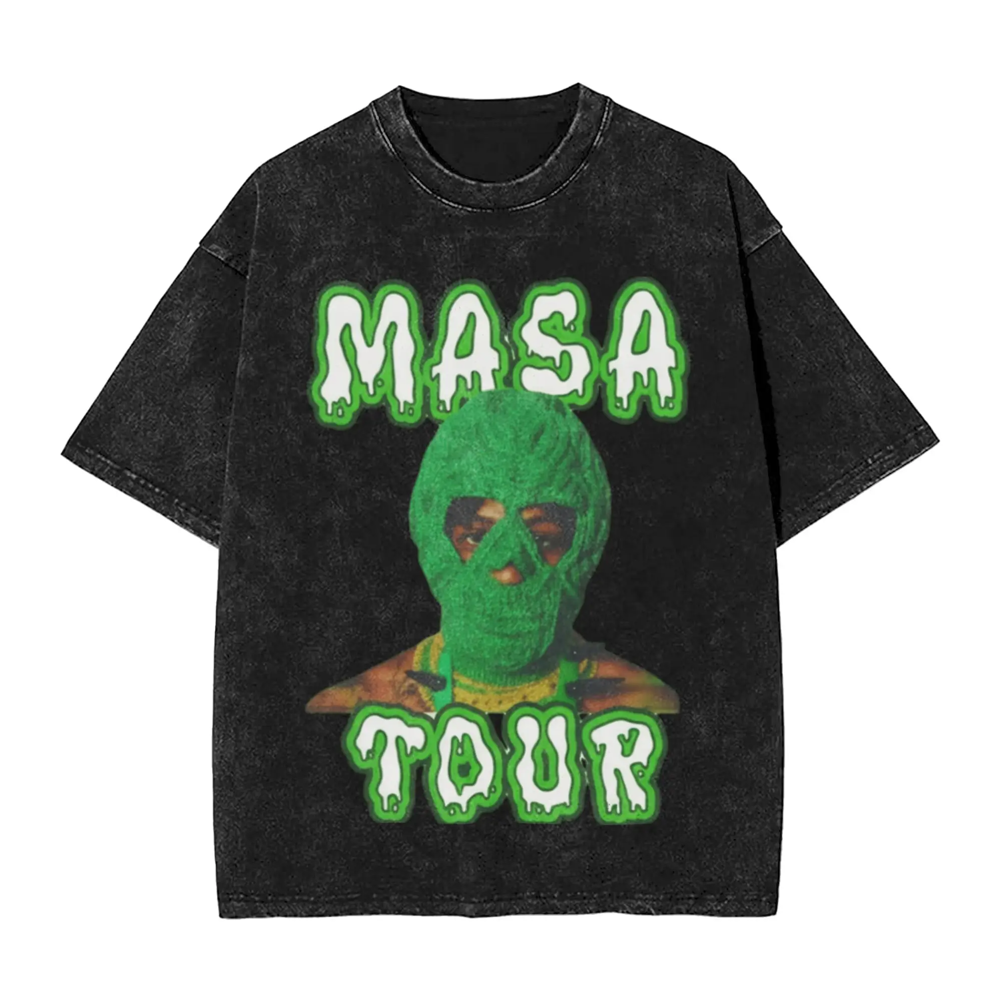 

Rapper Young Boy Never Broke Again MASA Tour 2025 Washed T Shirt Vintage Streetwear Men Women Hiphop T-Shirts Short Sleeve