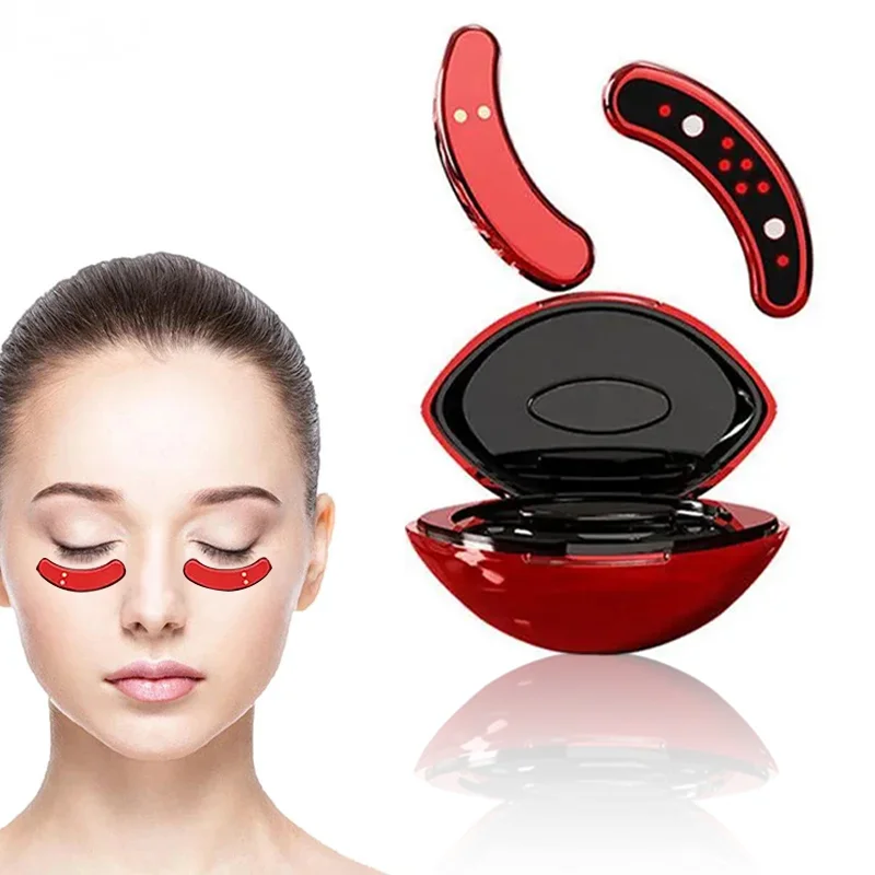 EMS Pulse Micro-current Eye Care Device Eye Massager Reduce Anti-Wrinkle Dark Circles Lines Swelling Relieve Fatigue Eye Massage