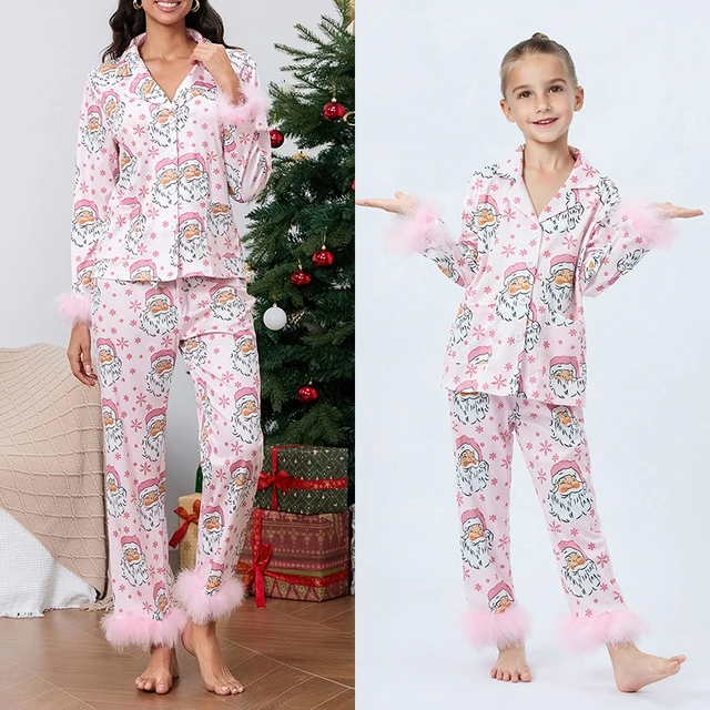 Mommy and me matching valentine pajamas sale