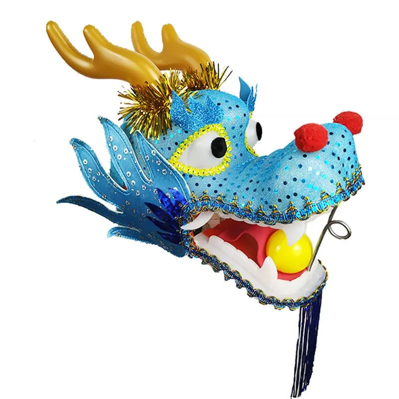 Chinese Ribbon Dance Dragon Head Accessories For Adult Children Festival Performance Prop Fitness Product (Not Include Body)