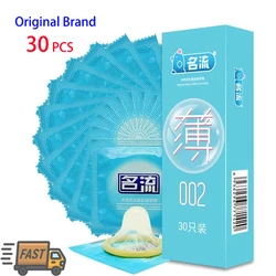 Super Ultra Thin Condoms 12/24/30pcs MingLiu Intimate Condone Sex Product Natural Rubber Latex Penis Sleeve long-lasting For Men