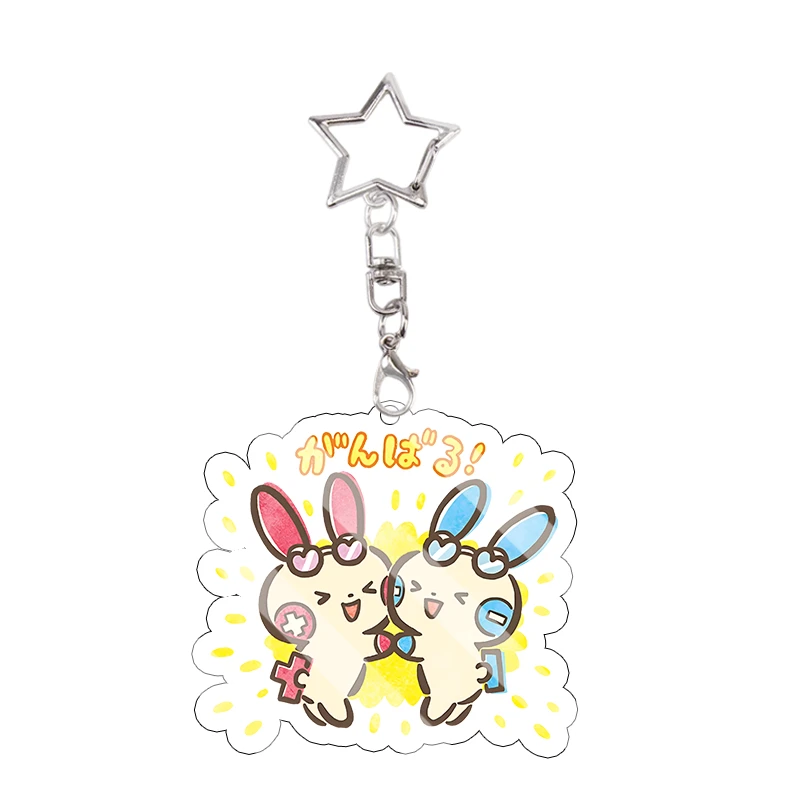 Snorlax Wigglytuff Eevee Acryl-Schlüsselanhänger Kawaii Pachirisu Trendiger Anhänger Taschendekoration Beliebte Modelle Kettenanhänger Geschenk – Detail 28