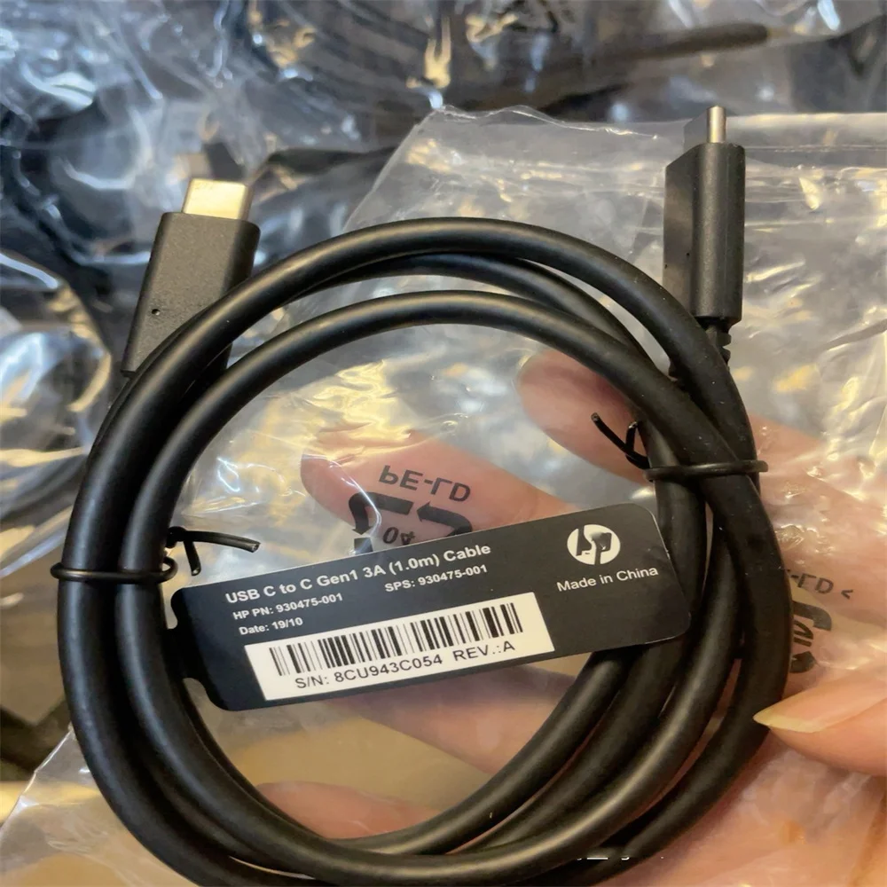 FOR HP HQ-TRE USB-C TO C Gen1 3A 1.0M Cable 930475-001