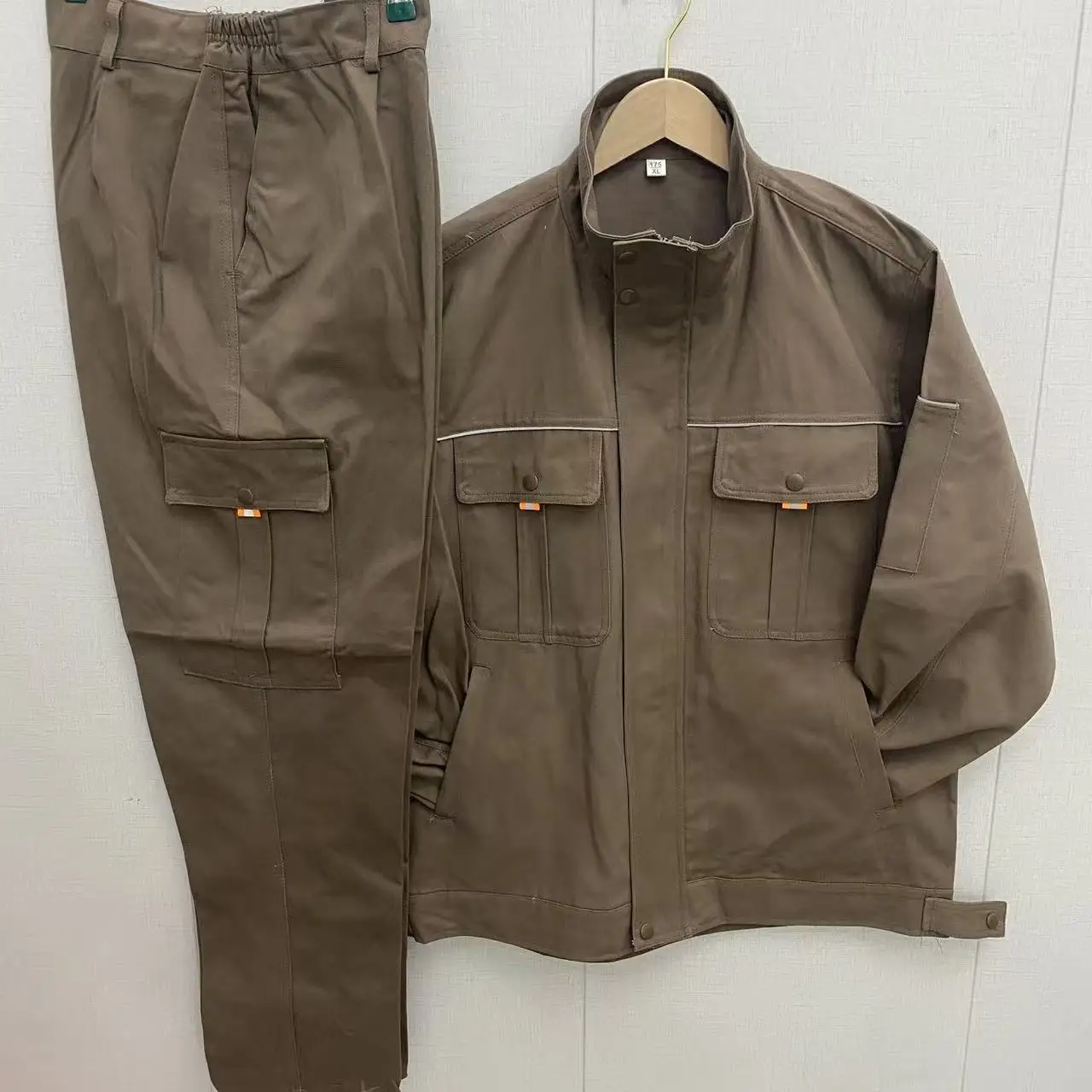 Work Clothes Suit Men's Tops Spring and Autumn Auto Repair Workshop Anti-scalding Factory Wear-resistant Labor Insurance Clothes
