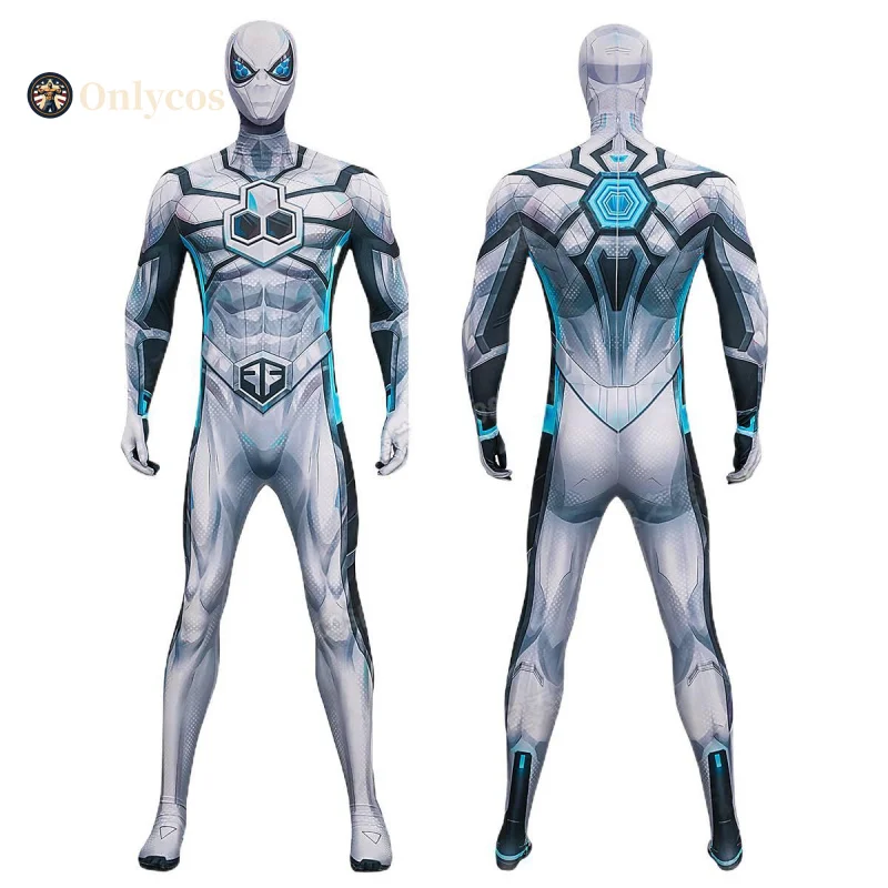 

Future Foundation Spider Косплей Костюм с заклепками Эластичный комбинезон Головные уборы Хэллоуин Рождество Ролевые игры Женщины Onlycos