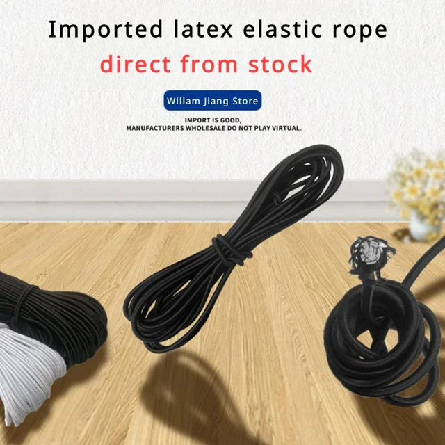 3/4/5/6/8MM Black Strong Elastic Cord Rubber Band Sewing Clothing Craft Supplies Elastic Band Elastics Rope Bands Accessories 3 3/4/5/6/8MM Black Strong Elastic Cord Rubber Band Sewing Clothing Craft Supplies Elastic Band Elastics Rope Bands Accessories 3