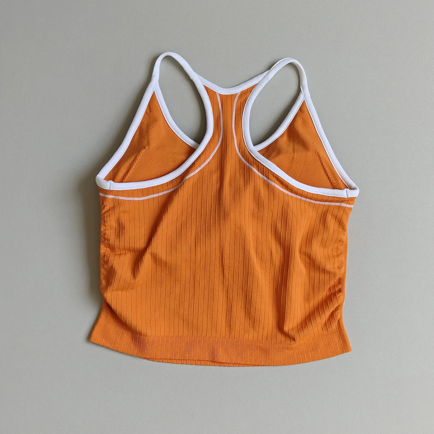 Damen Push-up Stoßfester Sport-BH mit Brustpolstern Yoga-Weste Brustverkleinernde Gym-Lauf-Pilates-Trainings-Fitness-Weste – Detail 4