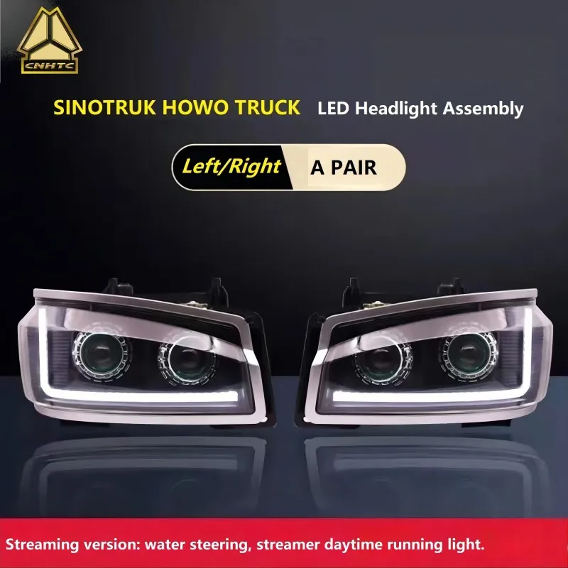 

Specially Used For SINOTRUK HOWO Truck 371 336 380 A Pair Of LED Headlight Front Lamp Head Lamp WG9719720001/2 HOWO Lamp