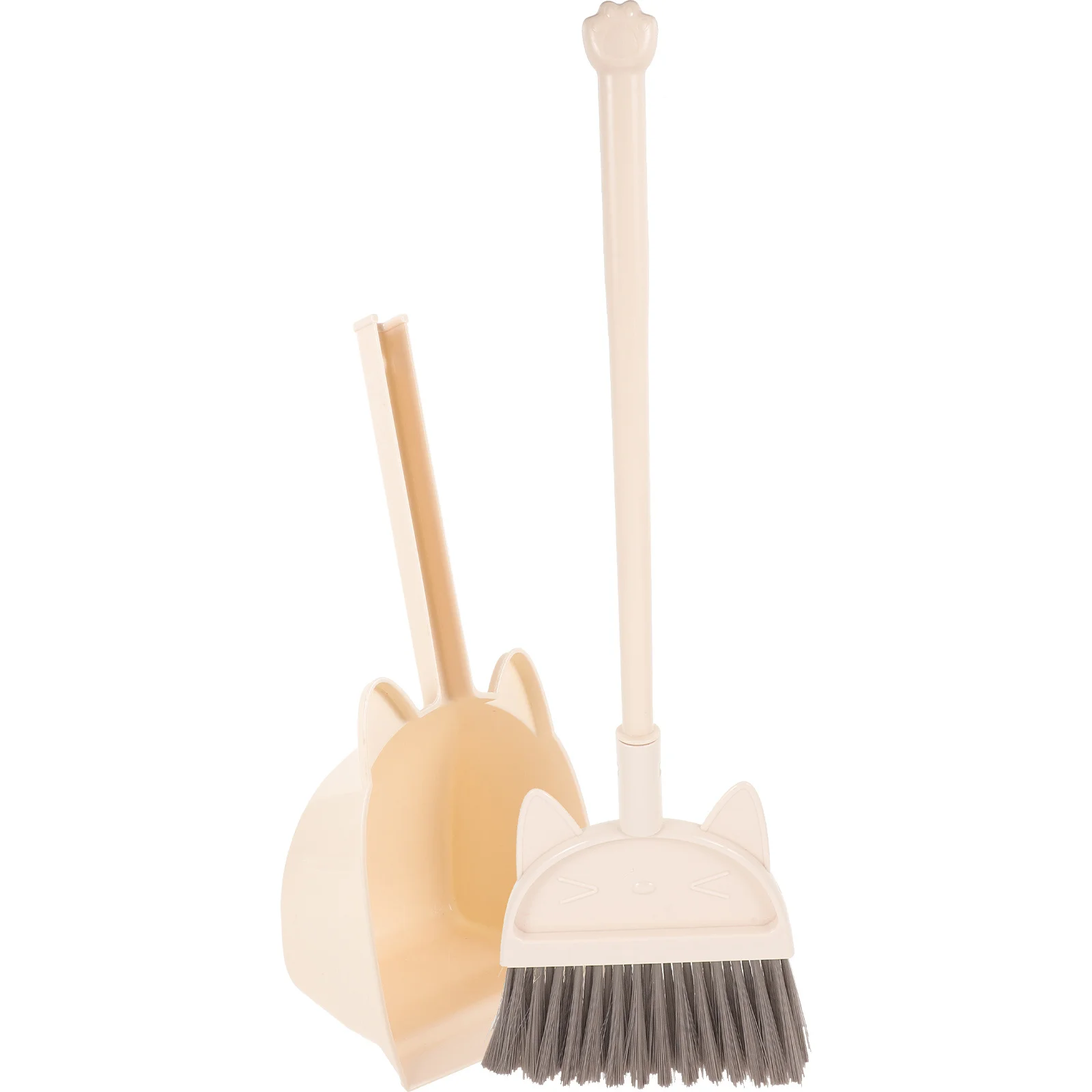 1Set Kids Small Broom Set Plastic Broom with Dustpan for Children Cute Housekeeping Tools for Toddlers Home Use