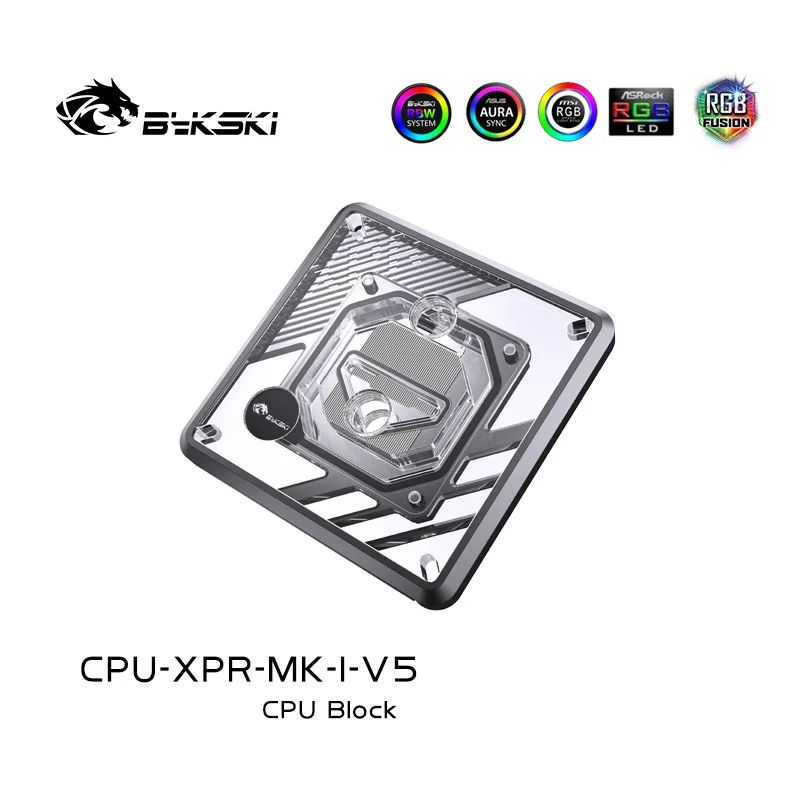 Bykski CPU Block Use for INTEL LGA1700 1200 2011 / AMD Ryzen 9/5/7 0.2mm Microchannel Water Cooler Radiator CPU-XPR-MK-I/M-V5 — zdjęcie 6