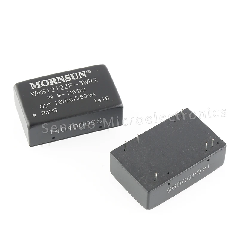 1Pcs WRB1212ZP-3WR2 ISOLATED MODULE DC DC CONVERTER Isolated Module DC DC Converter 2 Output 12V 250mA, 250mA 9V - 18V Input