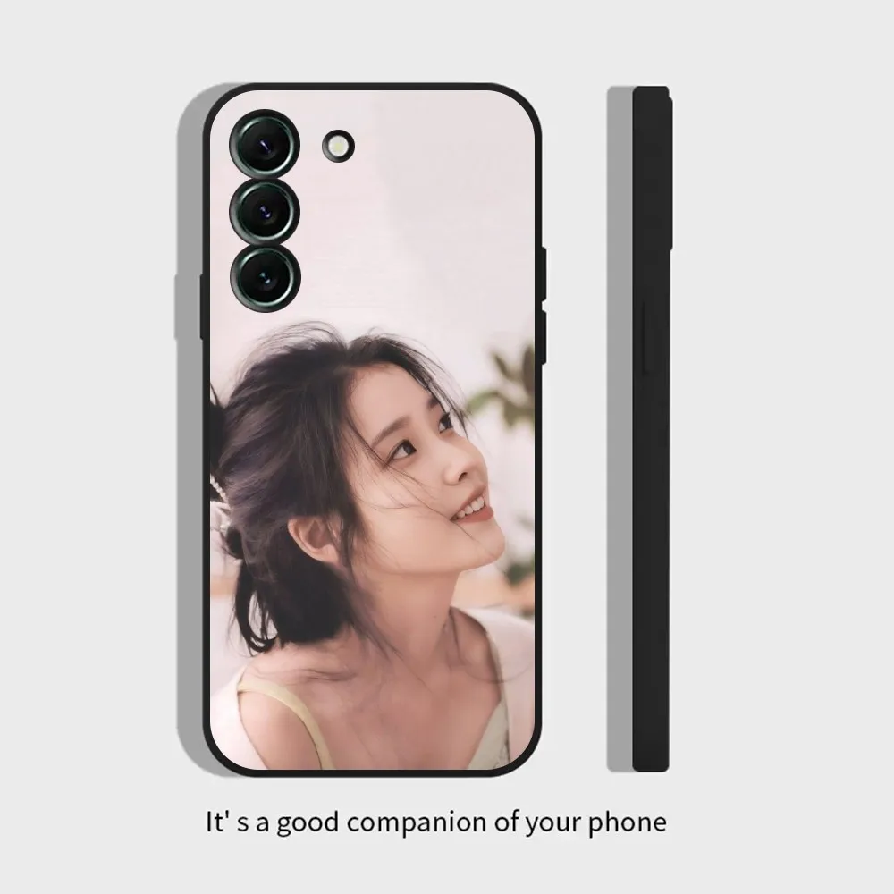 Coque de téléphone en silicone Singer IU Lee Ji Eun, housse pour Samsung S21,S22 Ultra,S20,S30 plus,S22 plus,S23,S30 ultra 5G