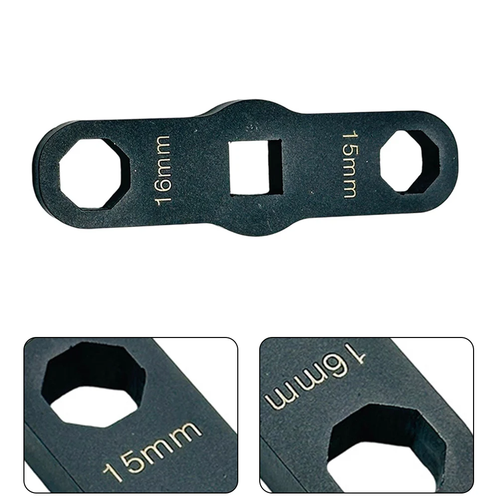 Double End Injector Nozzle Pressure Cap Remover Octagonal Wrench For S15 Socket 1/2 Inch Drive Automotive Repair Hand Tool