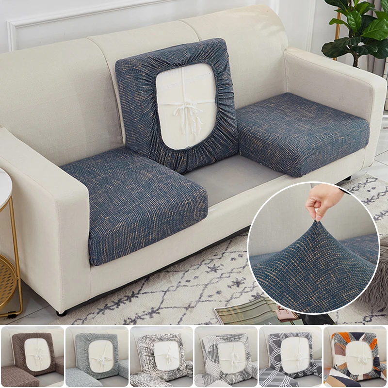 Printing Stretch Sofa Cushion Seat Cover for L Shape Sofa Corner Couch Cover for Sofa Slipcovers for Living Room 1/2/3/4-Seater