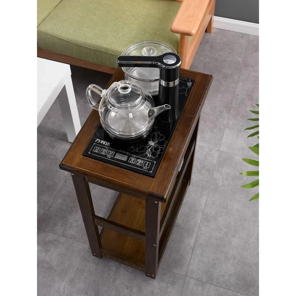 Mobile tea cabinet, household small tea table, fully automatic boiling water, brewing te office tea table, edge cabinet, ta s