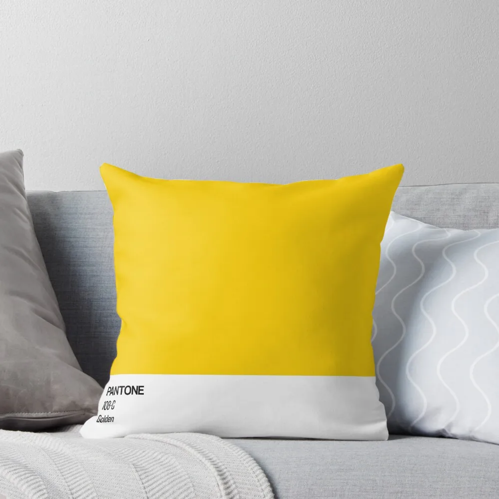 Pantone - Golden Throw Pillow Sofa Cushions pillow cover luxury pillow