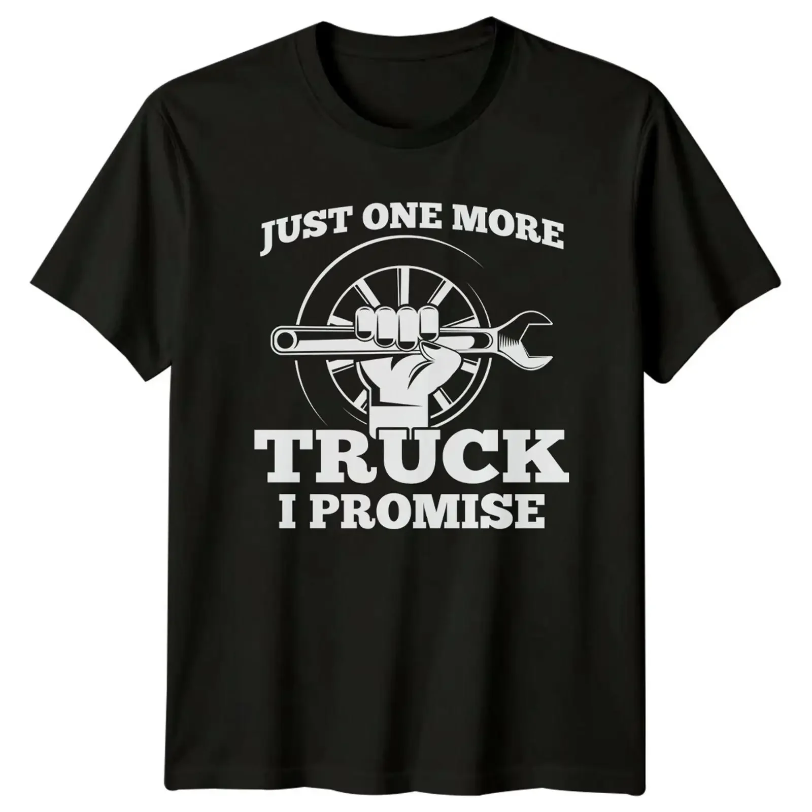 Just One More Truck I Promise Mechanic T Shirt a vintage Washed homme Stretched fashion Comfortable graphic Breathable
