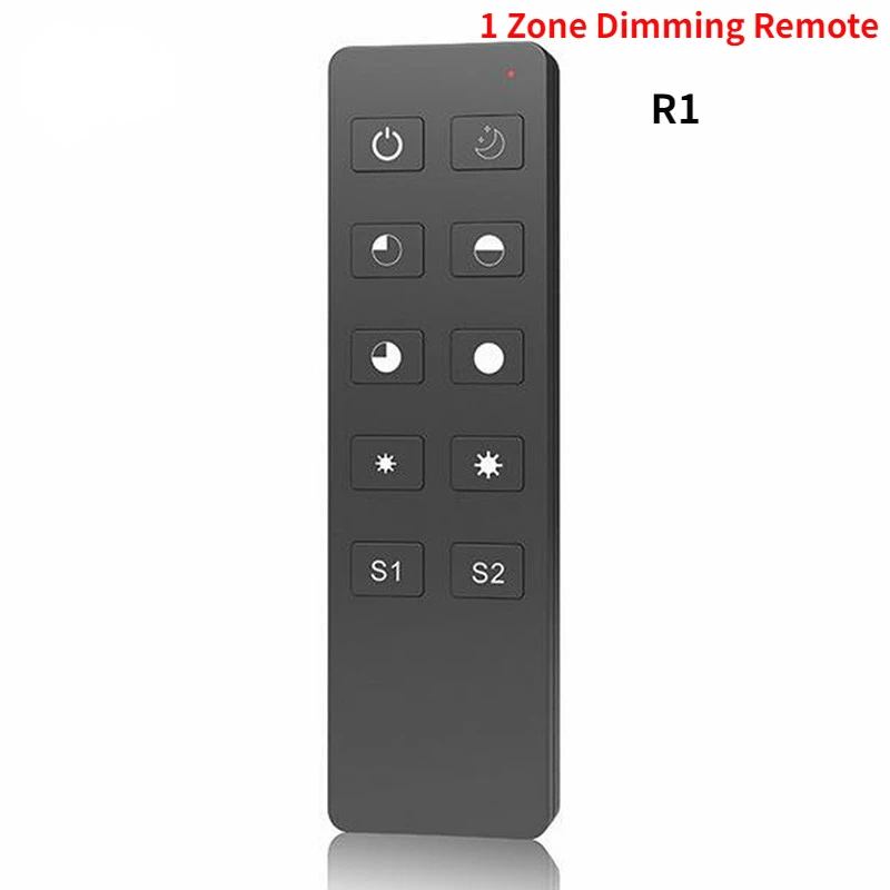 New R1/R2/RU4/RU8 1 4 8 Zone Dimming 10-Key RF Wireless Remote Controller For Single Color Or Dual Color LED Controller