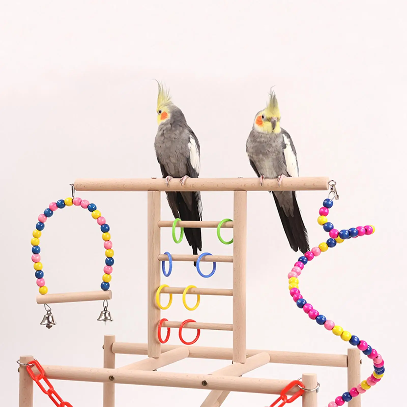 

Bird Play Stand Portable Parrot Perches Bird Parrot Parakeet Toys Parrot Playground for Parakeets Lovebirds Macaw Training Toy