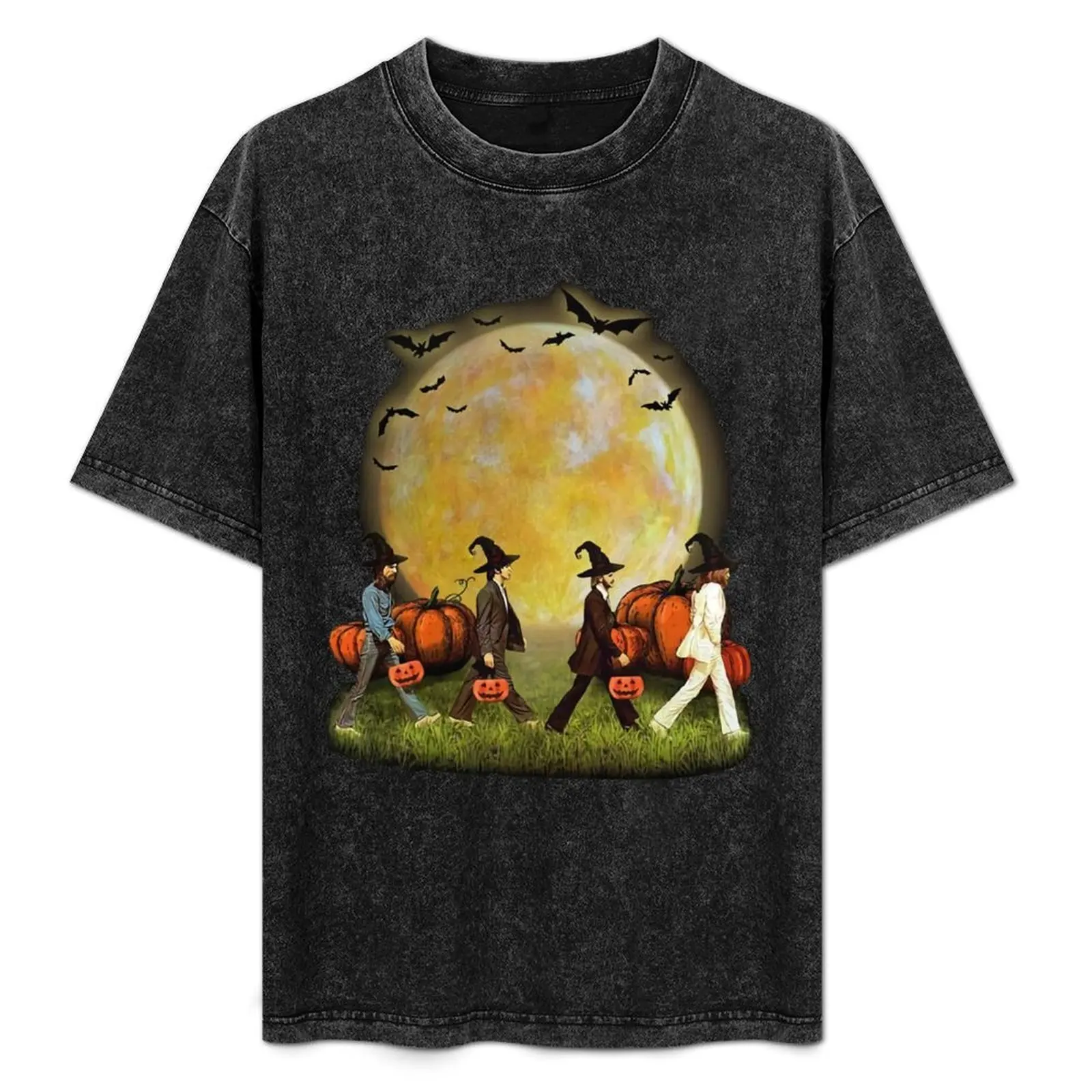 

The-Beatles-Abbey-Road-Moon-Pumpkins-Halloween-Shirt T-Shirt blue lock shirts graphic tees man t shirt blanks mens t shirts