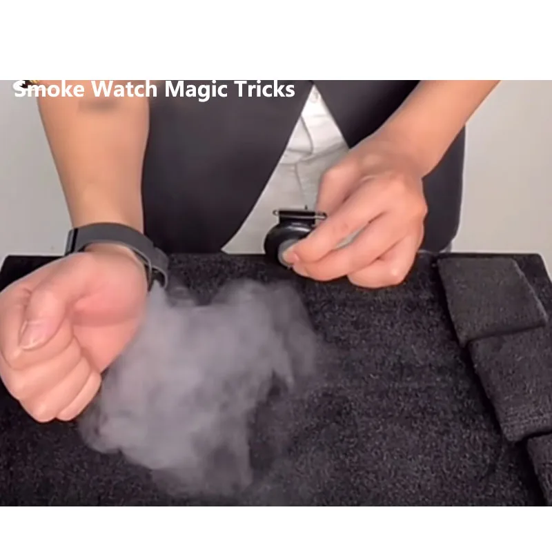 Amazing Smoke Watch Stage Magic Trick Flash Arm Control Smoke Device Magia Magicians Prop Mentalism Illusions Gimmicks