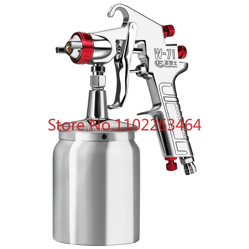 Paint spray gun pneumatic small upper and lower pot car furniture household high atomization air pump small spray gun