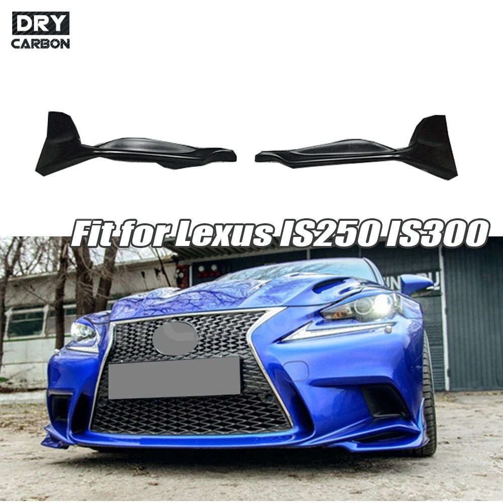 

Накладки на передний бампер из настоящего карбона для Lexus IS250 300 IS F Sport Sedan 4-дверный 2014 2015 2016, детали для тюнинга и стайлинга автомобиля