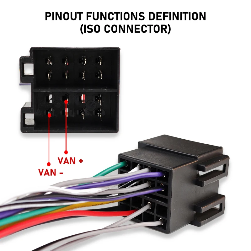 ISO-Kabelbaum CAN-Bus-Decoder, VAN-Protokoll SWC-Kompatibilität 16-Pin Android-Adapter, für Peugeot 206 307 Citroen Xsara – Detail 3