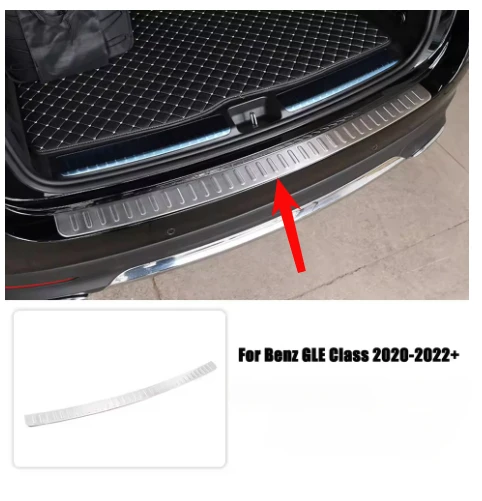 Für Mercedes Benz GLE-Klasse W167 V167 GLE350 GLE450 GLE300 400 2020-2022+ Auto-Zubehör Hinterer Kofferraum-Einstiegsleistenschutz XD – Detail 5