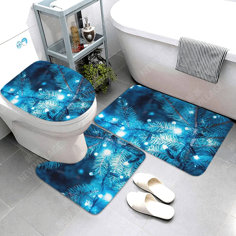 home bathroom floor mats Christmas animals Bath Foot mat modern bathroom accessories rug Toilet mat Bathtub anti-slip carpet