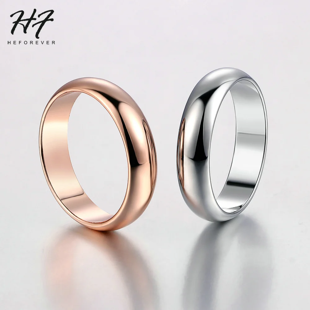 Wedding Gold Color Rings For Women Promise Dating Couple Rings Jewellry Women\' Men\' Ring Simple Fashion Jewelry Wholesale R049