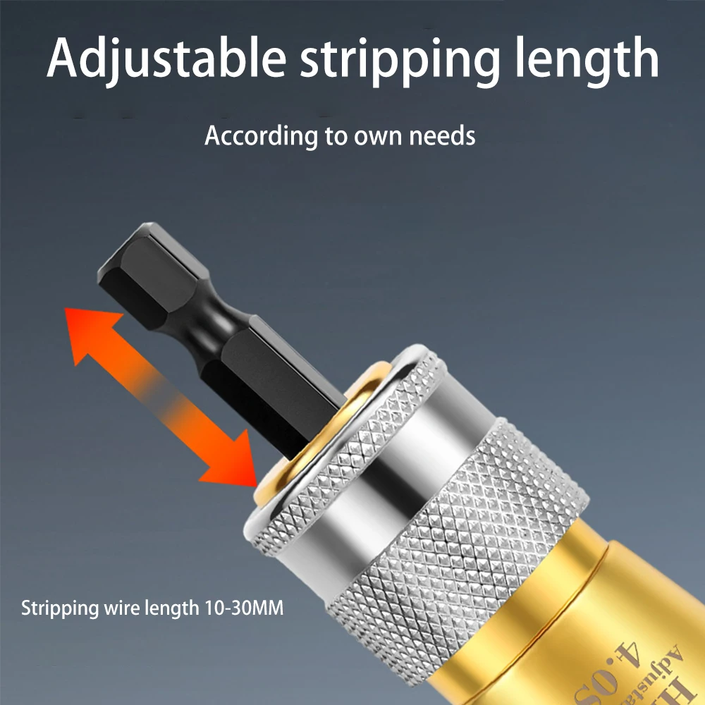 Portable Electric Wire Stripper Cable Quick Swivel Stripper For Electric Drill Wire Nut Twister Professional Electrician\'s Tool