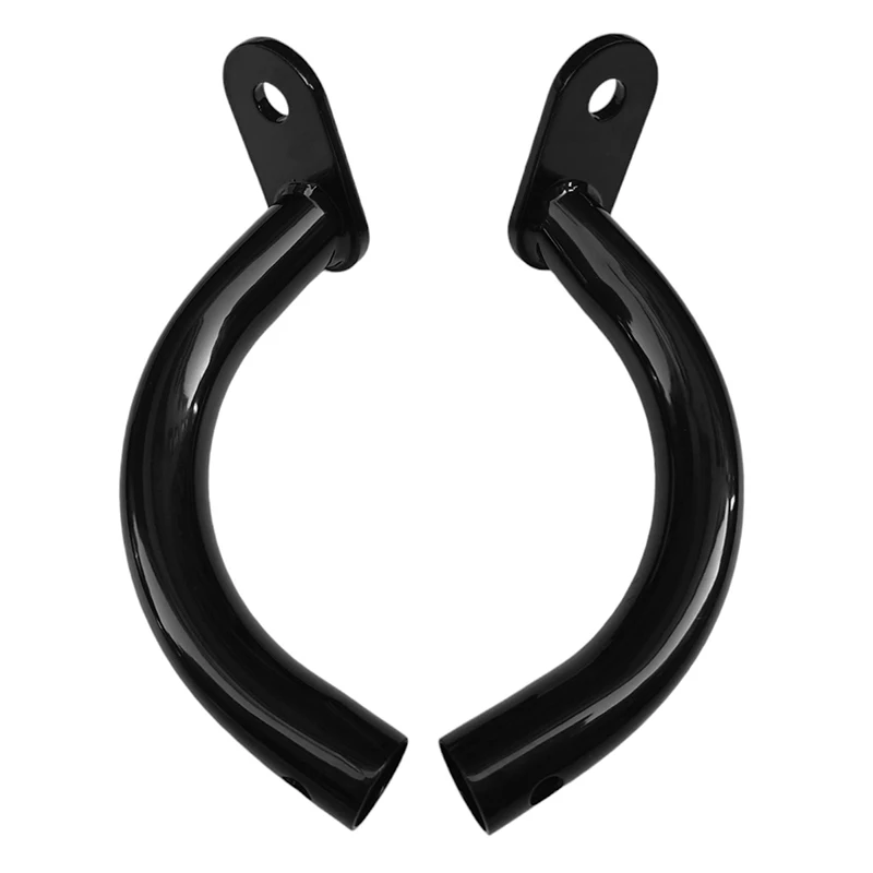 HCMT Gloss black Saddle Bag Guard Eliminator Bracket Compatible With Harley Touring Electra Glide FLHT 1997-2008 (Black)