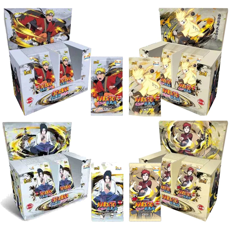 A Case T4 W5 Kayou Original Naruto Cards Collection Booster BOX Full Set Naruto Bronzing Inheritance Rare BP CR Collection Cards