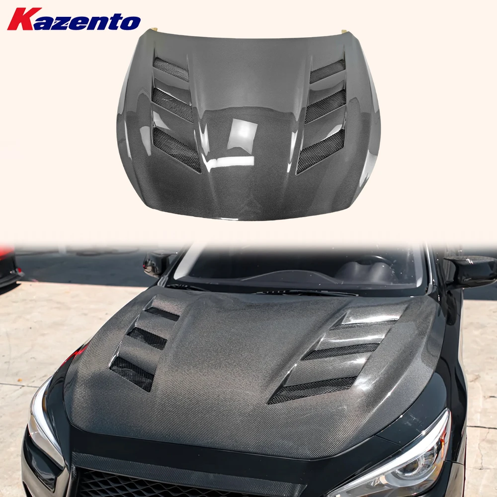 

For Infiniti Q50 V37 AM Type Front Vented Hood (The ocean freight is more favorable, welcome to inqury)