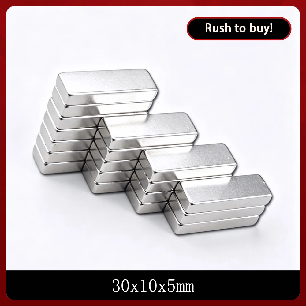 30x10x5 Search Major Quadrate Magnet 30mm*10mm Powerful Magnets 30x10x5mm Strong Neodymium Magnets 30*10*5